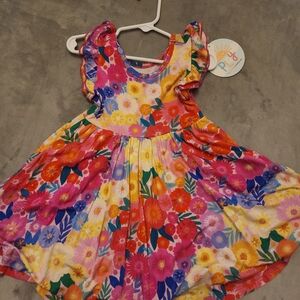 Little Sleepies Multicolor Floral Kids Dress